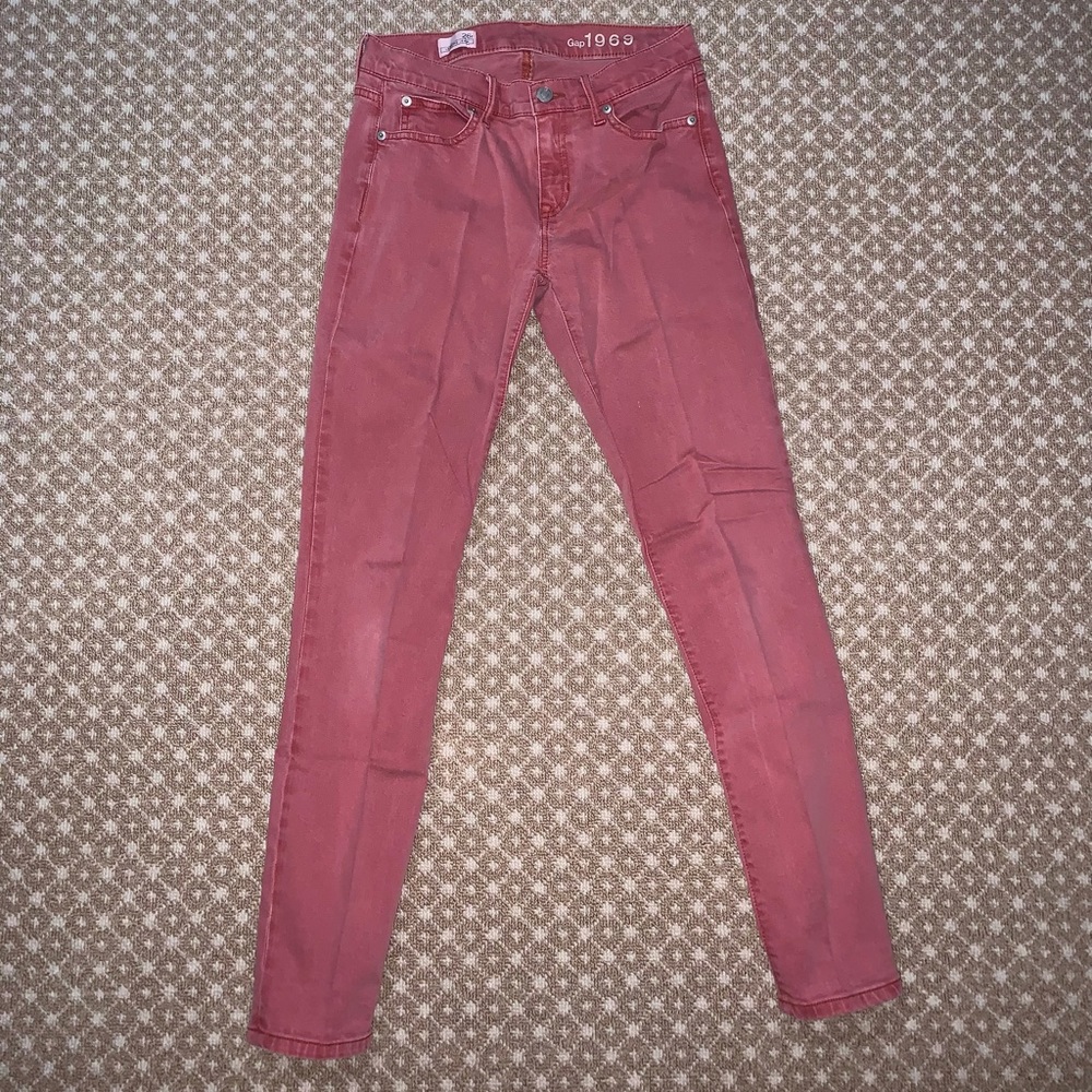 GAP red/pink legging jean